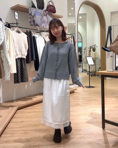 umm. By Discoat 心心紐Cardigan - Image 40