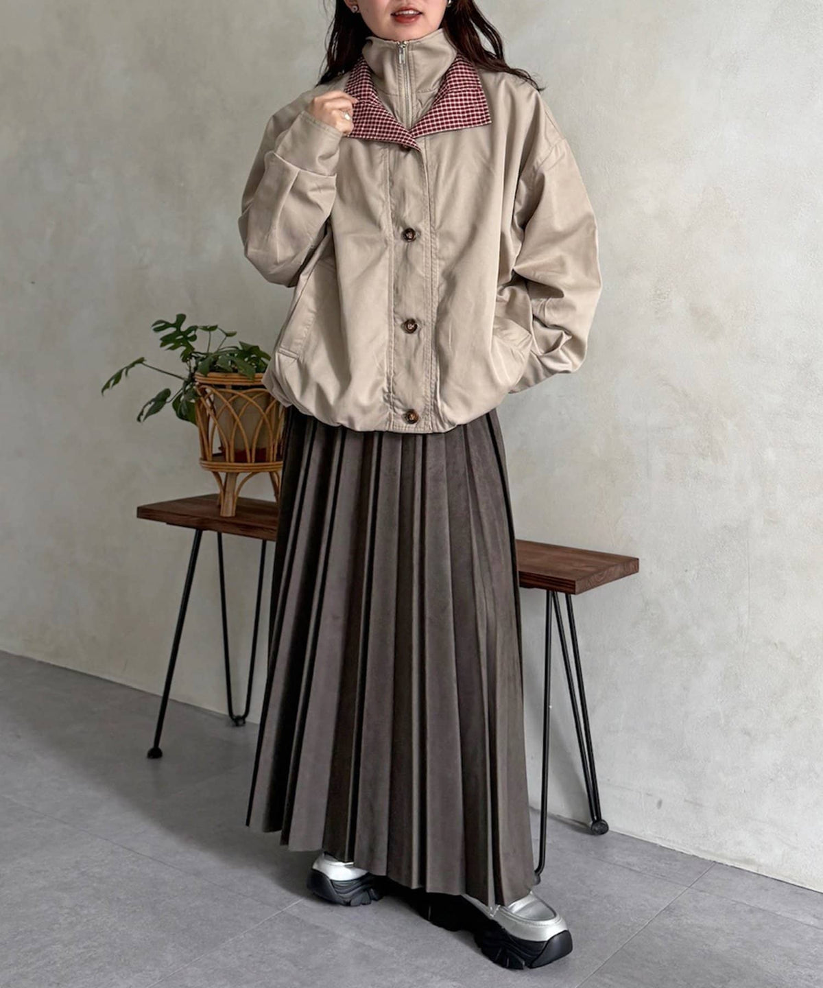 CPCM 格紋領口 balloon jacket - Image 14