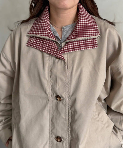 CPCM 格紋領口 balloon jacket - Image 15