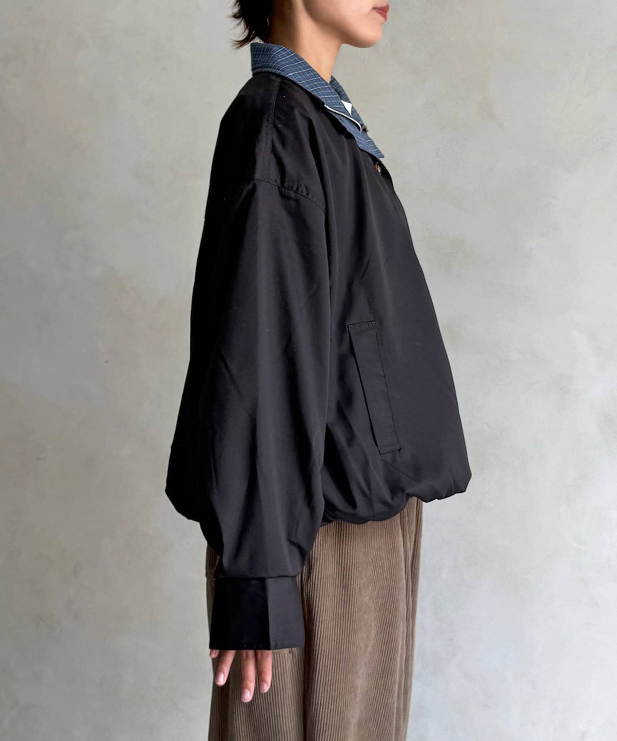 CPCM 格紋領口 balloon jacket - Image 7