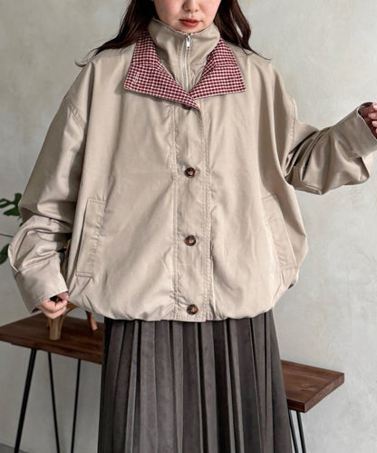 CPCM 格紋領口 balloon jacket - Image 10