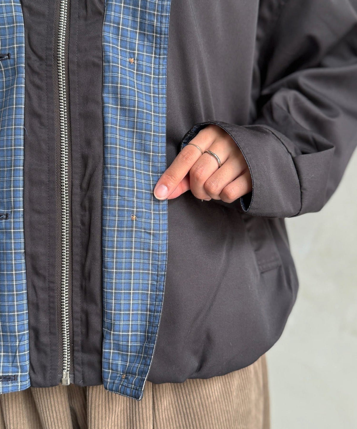CPCM 格紋領口 balloon jacket - Image 28