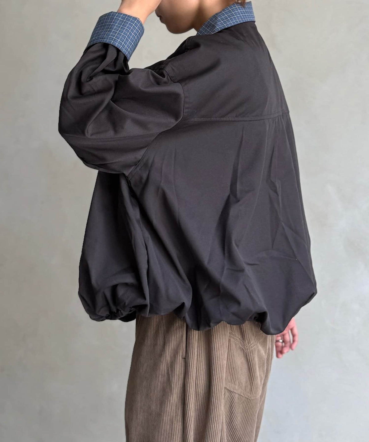 CPCM 格紋領口 balloon jacket - Image 18