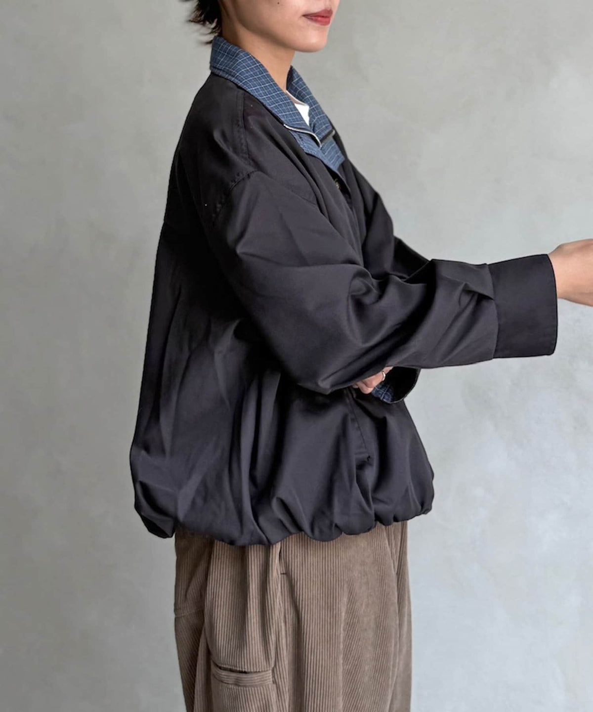 CPCM 格紋領口 balloon jacket - Image 20