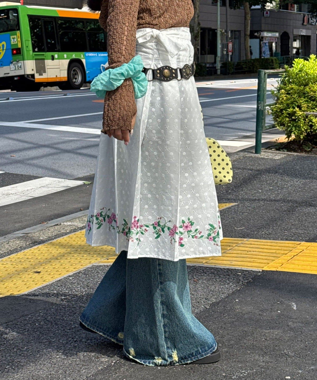 CIAOPANIC Pleated Floral Layered Midi Wrap Skirt - Image 6