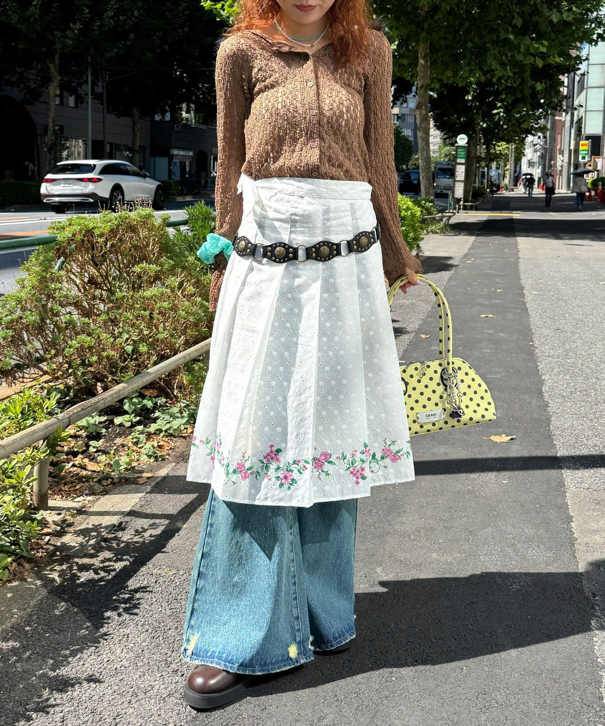 CIAOPANIC Pleated Floral Layered Midi Wrap Skirt - Image 8