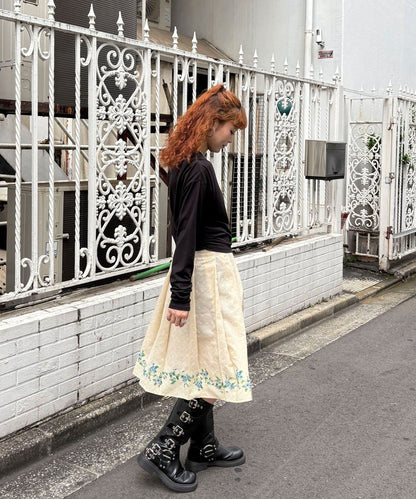 CIAOPANIC Pleated Floral Layered Midi Wrap Skirt - Image 19