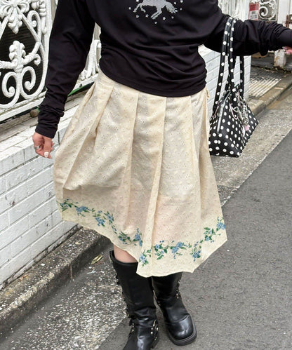 CIAOPANIC Pleated Floral Layered Midi Wrap Skirt - Image 12