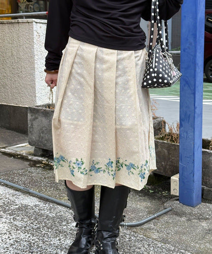 CIAOPANIC Pleated Floral Layered Midi Wrap Skirt - Image 13