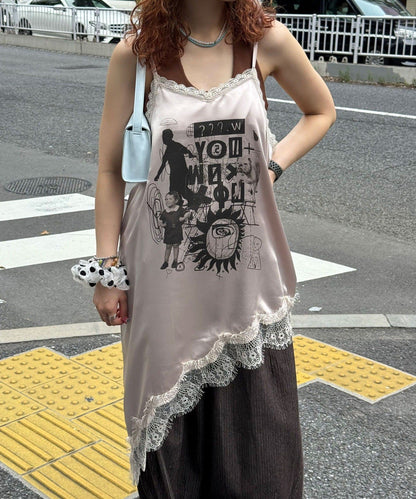 CIAOPANIC Satin print asymmetrical camisole dress - Image 11