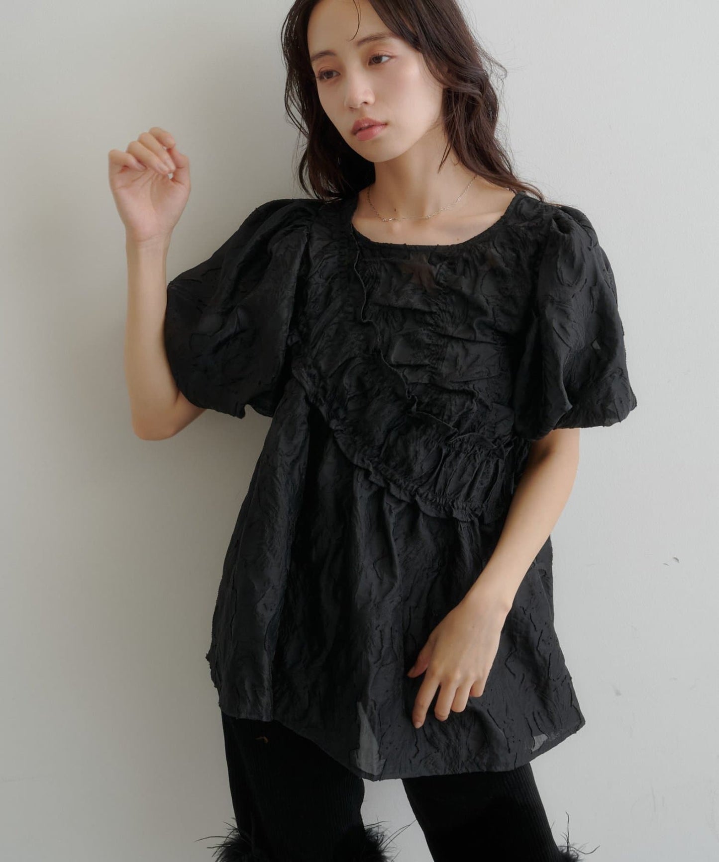 kastane Frill sash blouse - Image 8