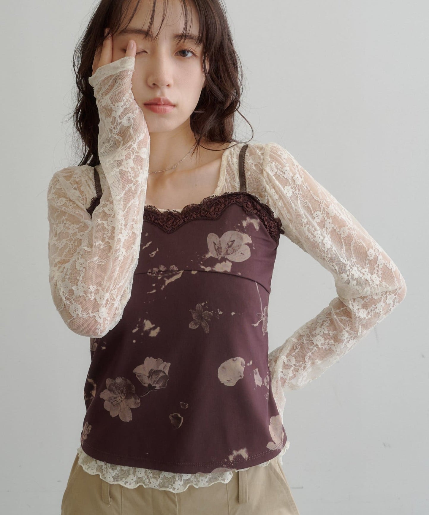Kastane flower lace 彈性吊帶背心 - Image 12