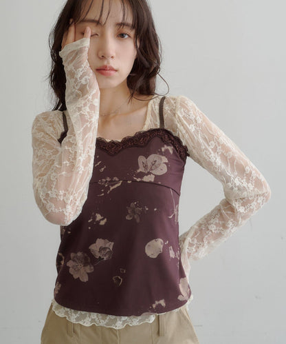 Kastane flower lace 彈性吊帶背心 - Image 12