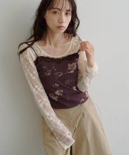 Kastane flower lace 彈性吊帶背心 - Image 13