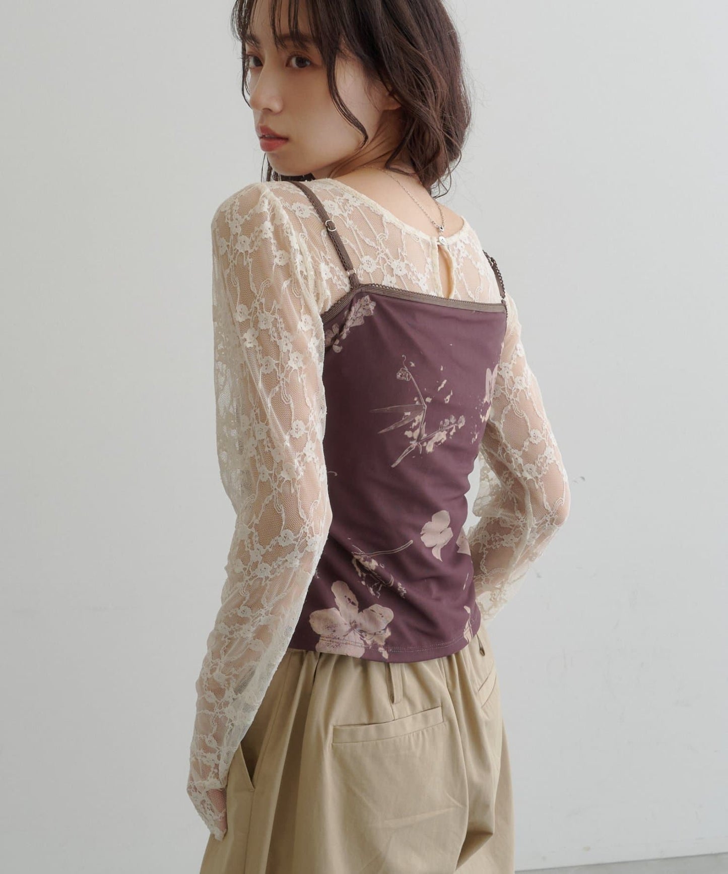 Kastane flower lace 彈性吊帶背心 - Image 15