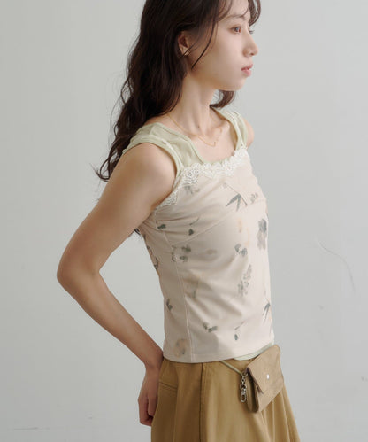 Kastane flower lace 彈性吊帶背心 - Image 24