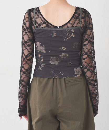 Kastane flower lace 彈性吊帶背心 - Image 36