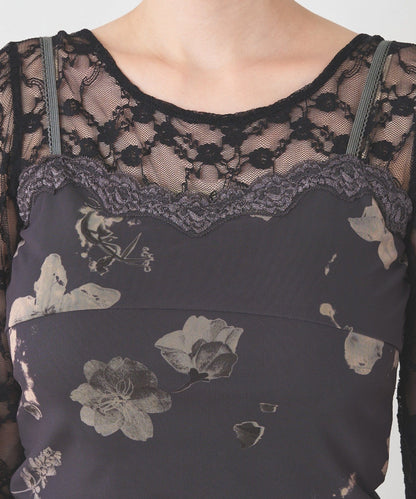 Kastane flower lace 彈性吊帶背心 - Image 37