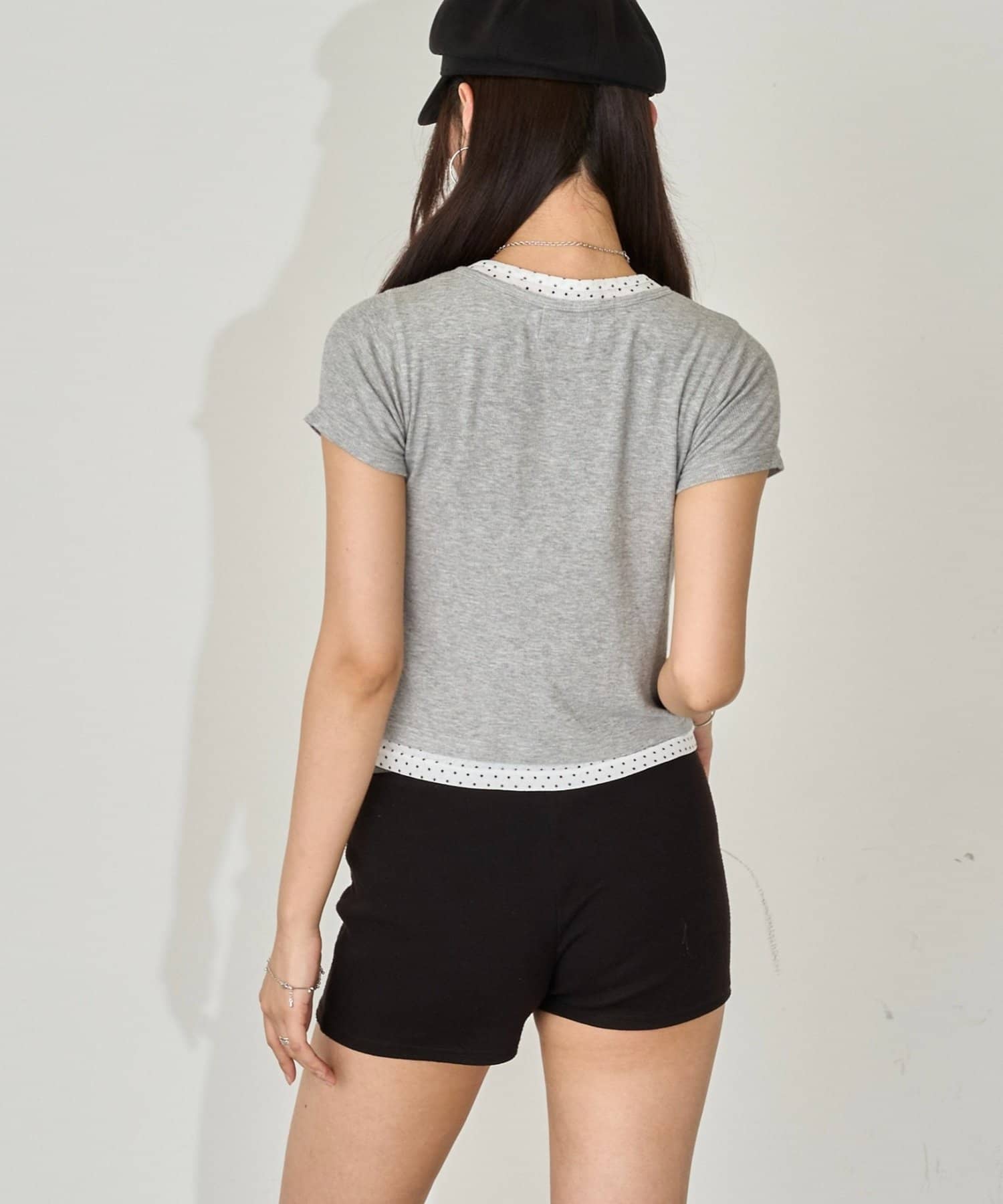 WHO'S WHO gallery 波點layer henley tee - Image 22