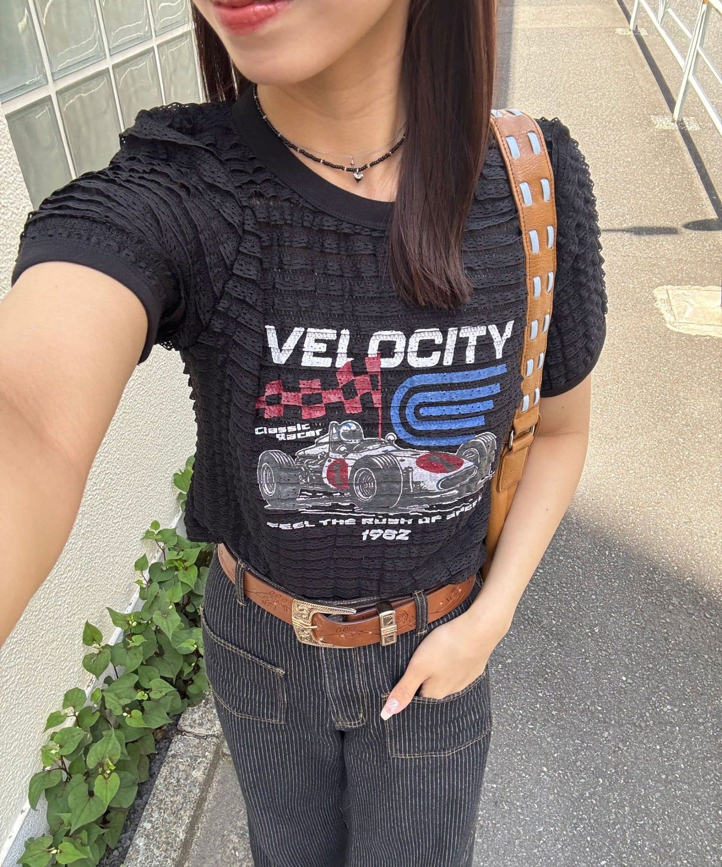 CIAOPANIC Motor Logo Frill Ringer Tee - Image 5