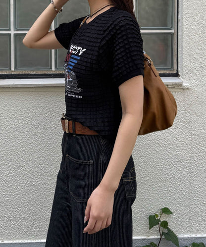 CIAOPANIC Motor Logo Frill Ringer Tee - Image 8