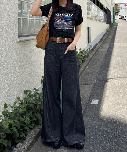 CIAOPANIC Motor Logo Frill Ringer Tee - Image 10
