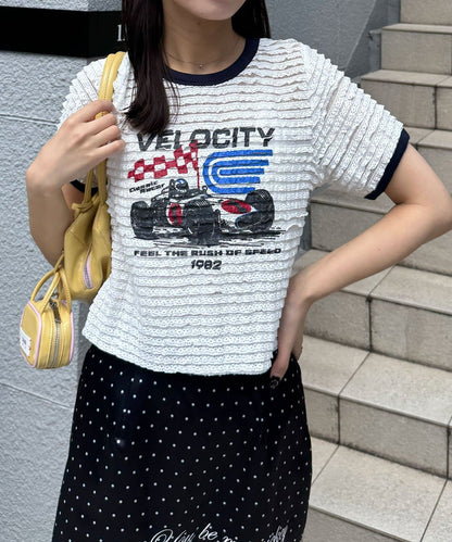 CIAOPANIC Motor Logo Frill Ringer Tee - Image 15