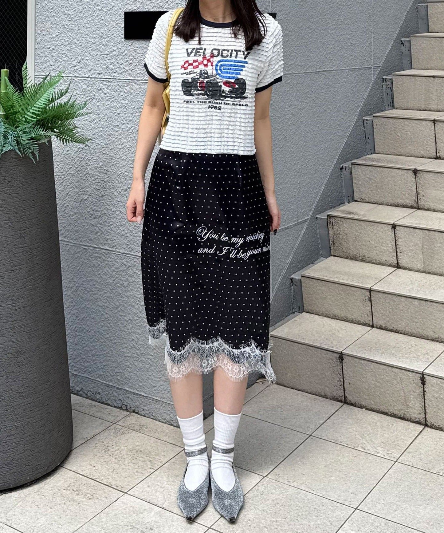 CIAOPANIC Motor Logo Frill Ringer Tee - Image 18