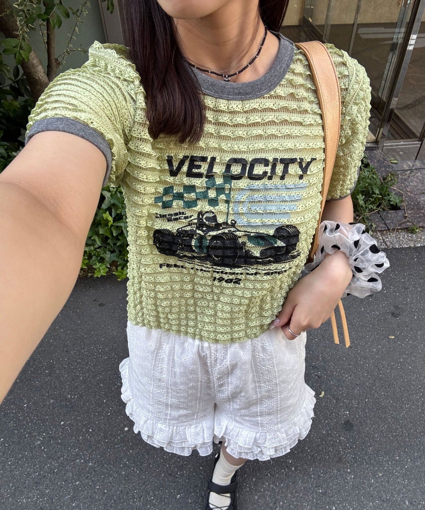 CIAOPANIC Motor Logo Frill Ringer Tee - Image 4