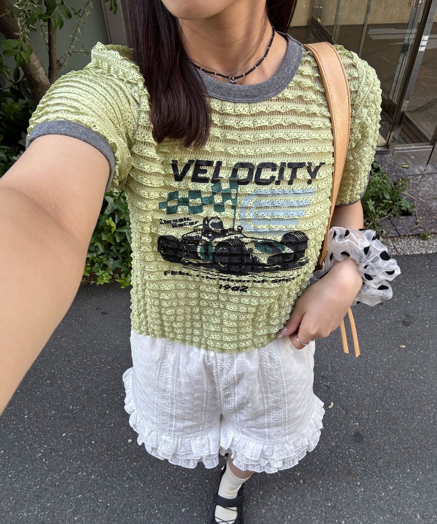 CIAOPANIC Motor Logo Frill Ringer Tee - Image 4