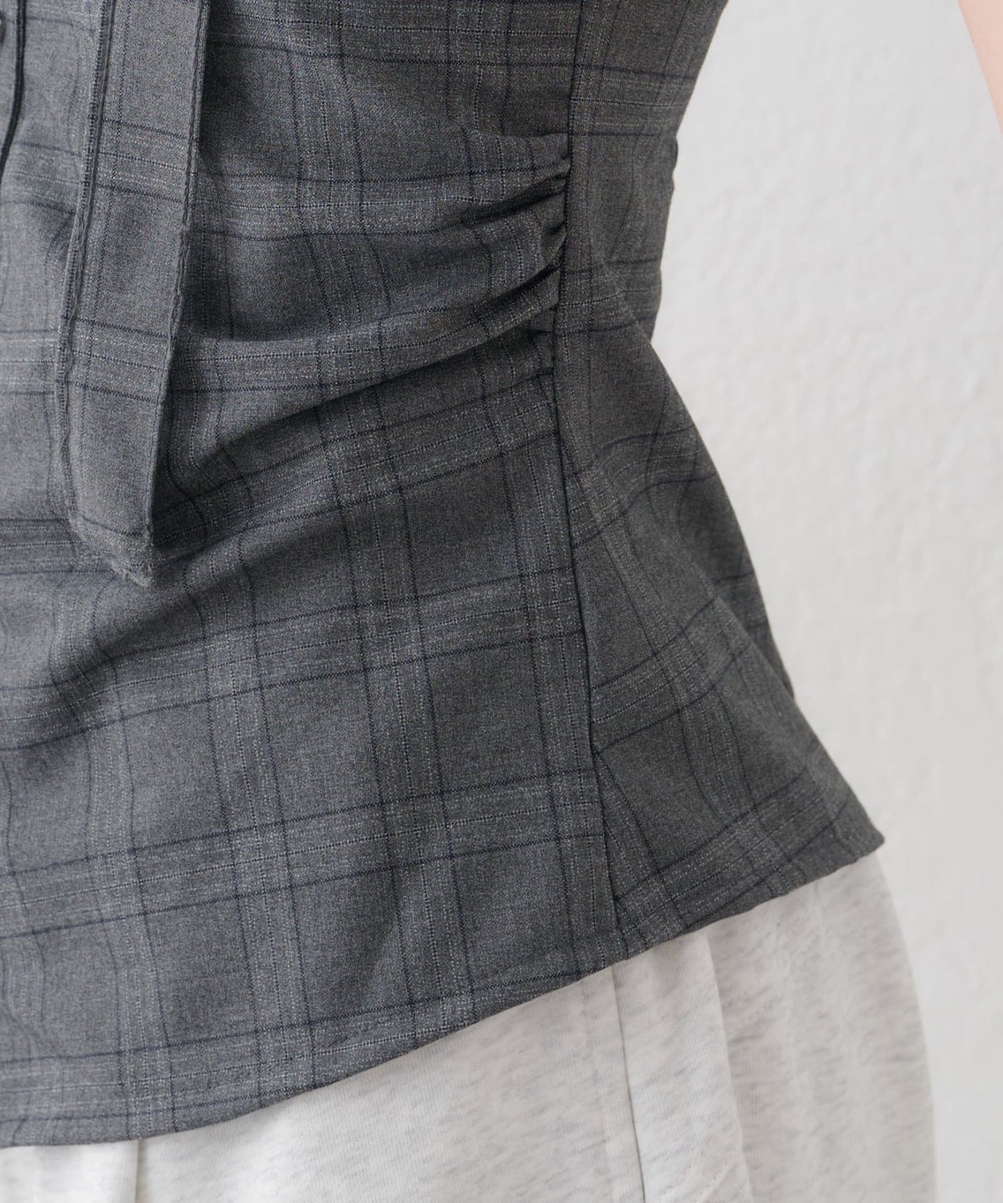 mystic 格紋bustier with choker - Image 42