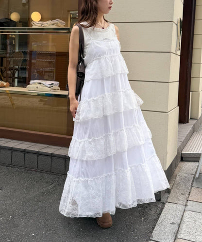 w closet lace 層疊吊帶ops - Image 2
