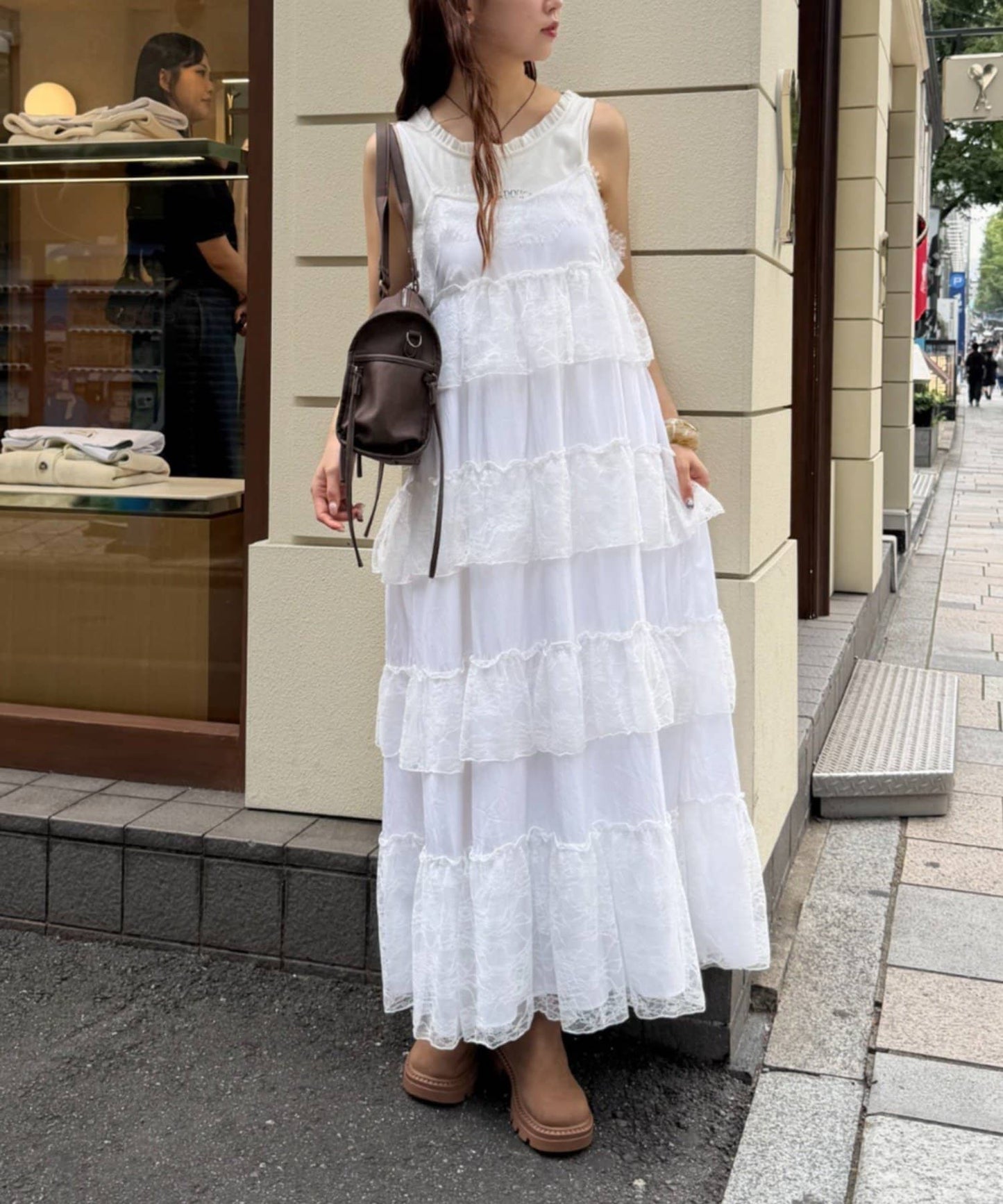w closet lace 層疊吊帶ops - Image 5
