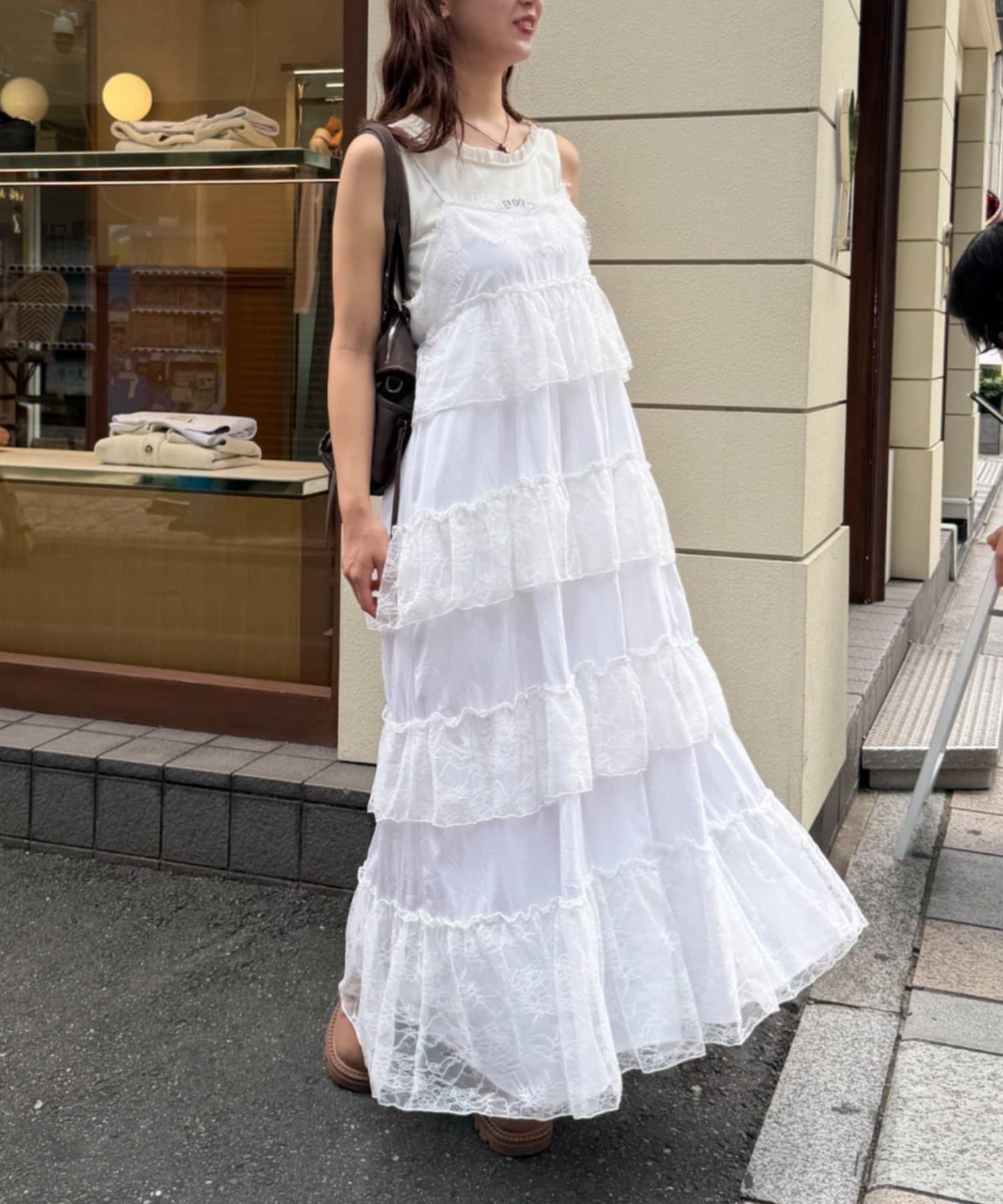 w closet lace 層疊吊帶ops - Image 6