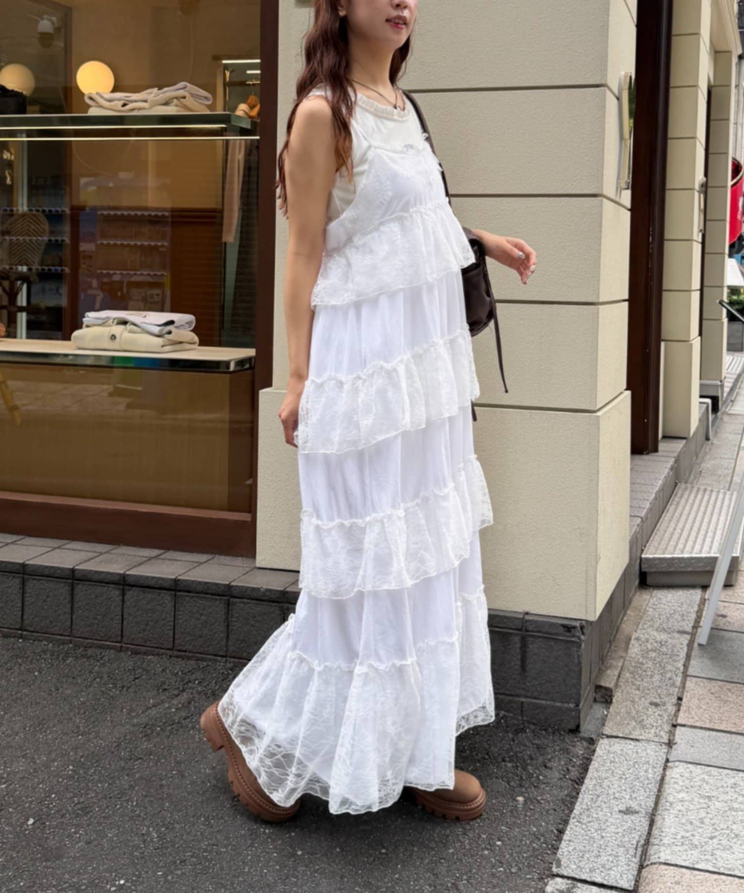 w closet lace 層疊吊帶ops - Image 7