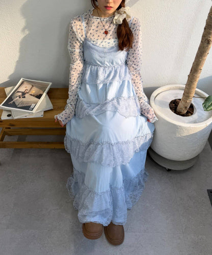 w closet lace 層疊吊帶ops - Image 4