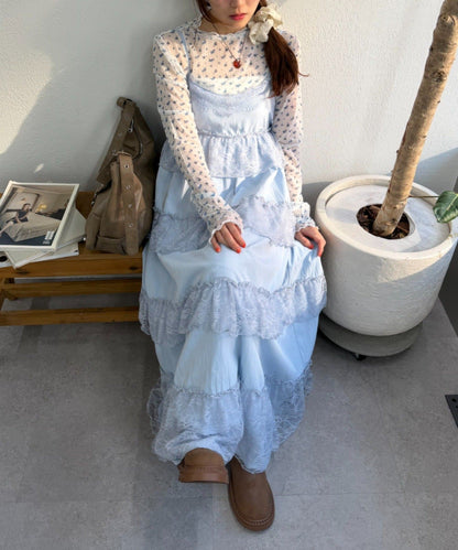 w closet lace 層疊吊帶ops - Image 9