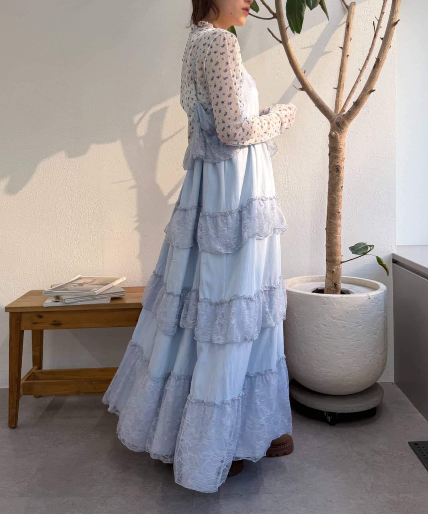 w closet lace 層疊吊帶ops - Image 12