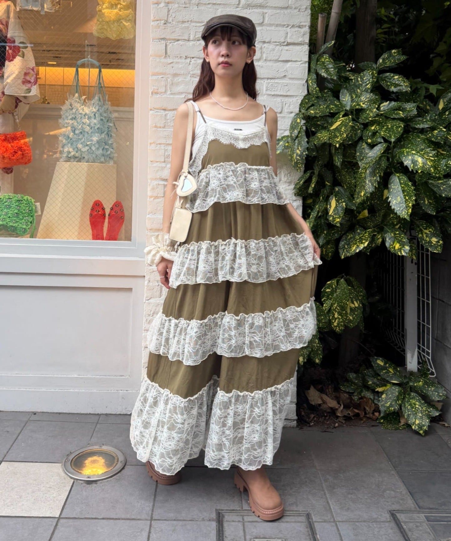 w closet lace 層疊吊帶ops - Image 15