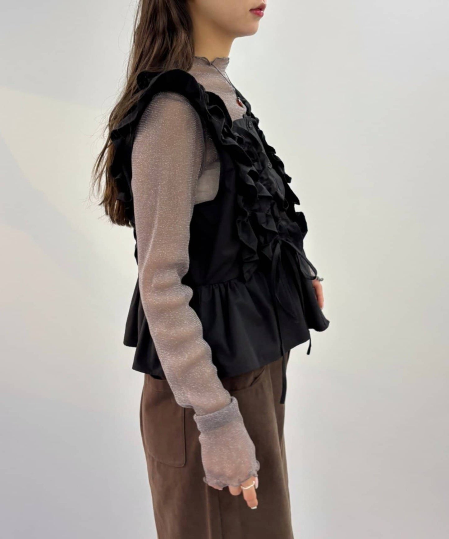 w closet sheer top - Image 36