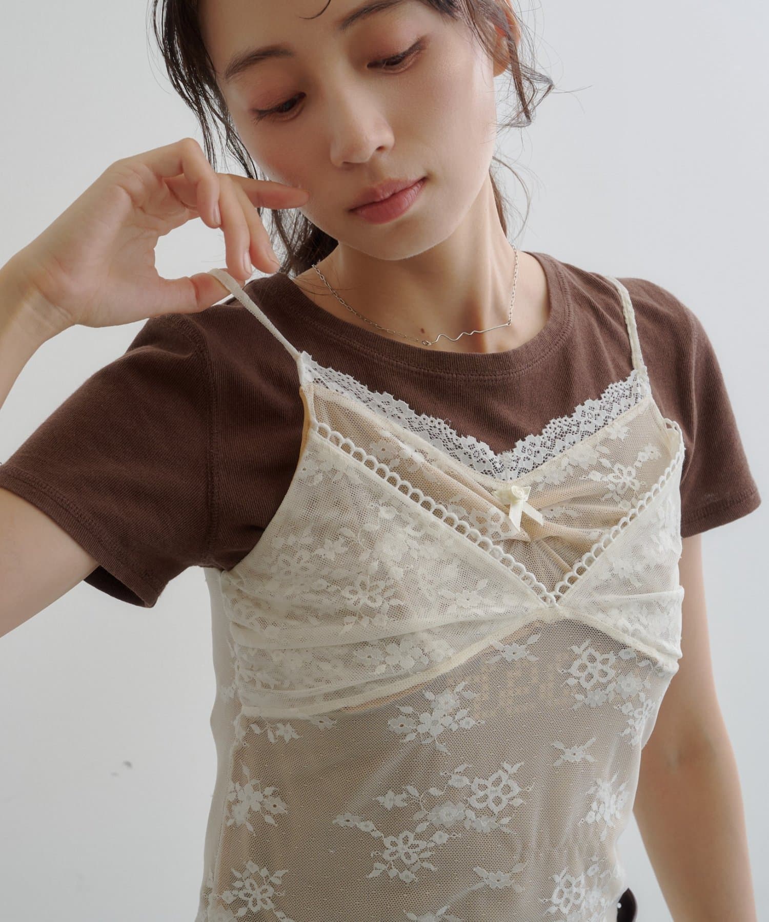 Kastane Vintage Layered Lace 吊帶背心 - Image 1