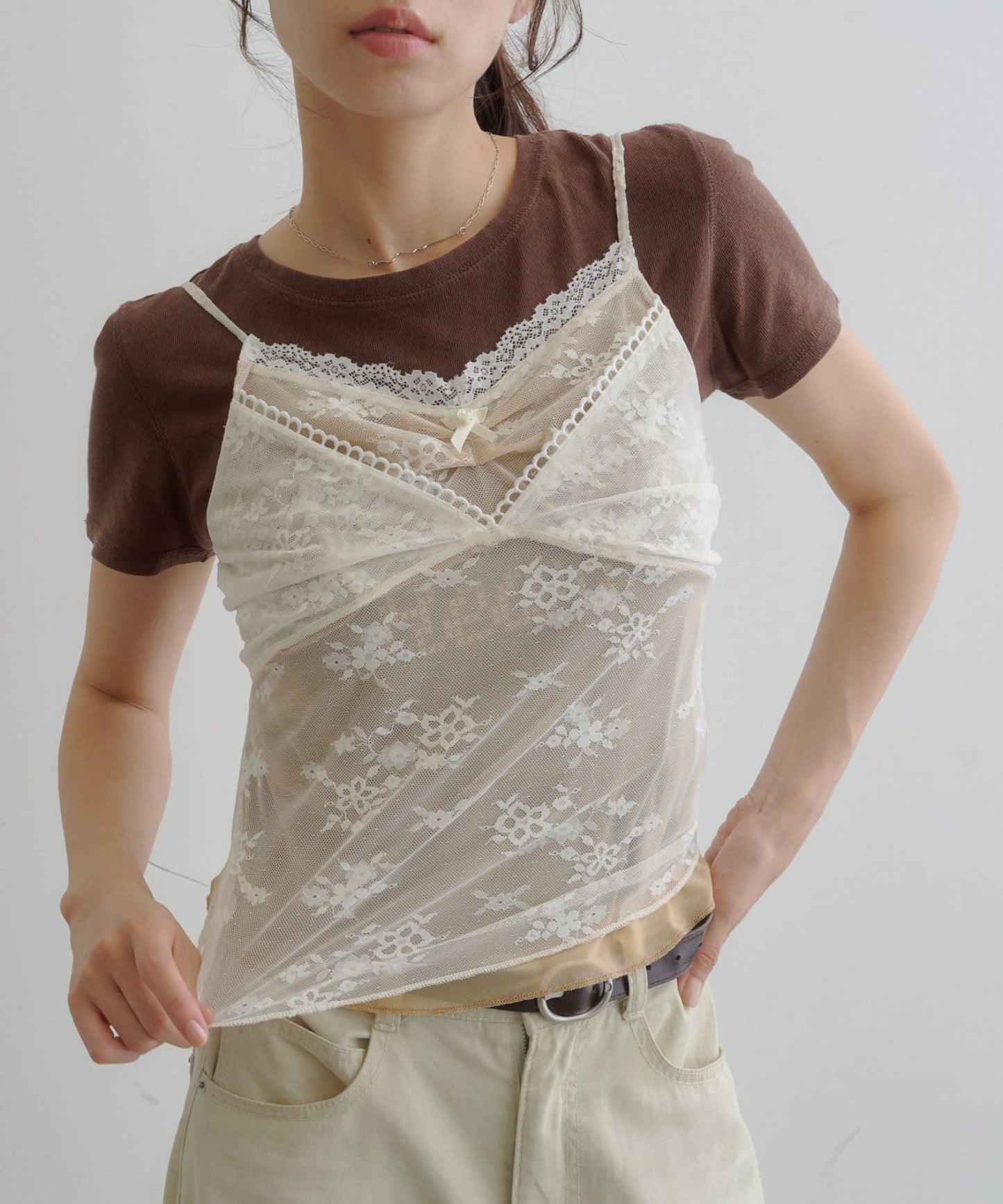 Kastane Vintage Layered Lace 吊帶背心 - Image 4