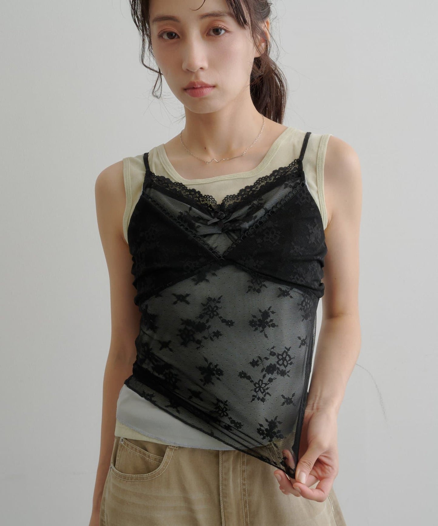 Kastane Vintage Layered Lace 吊帶背心 - Image 2