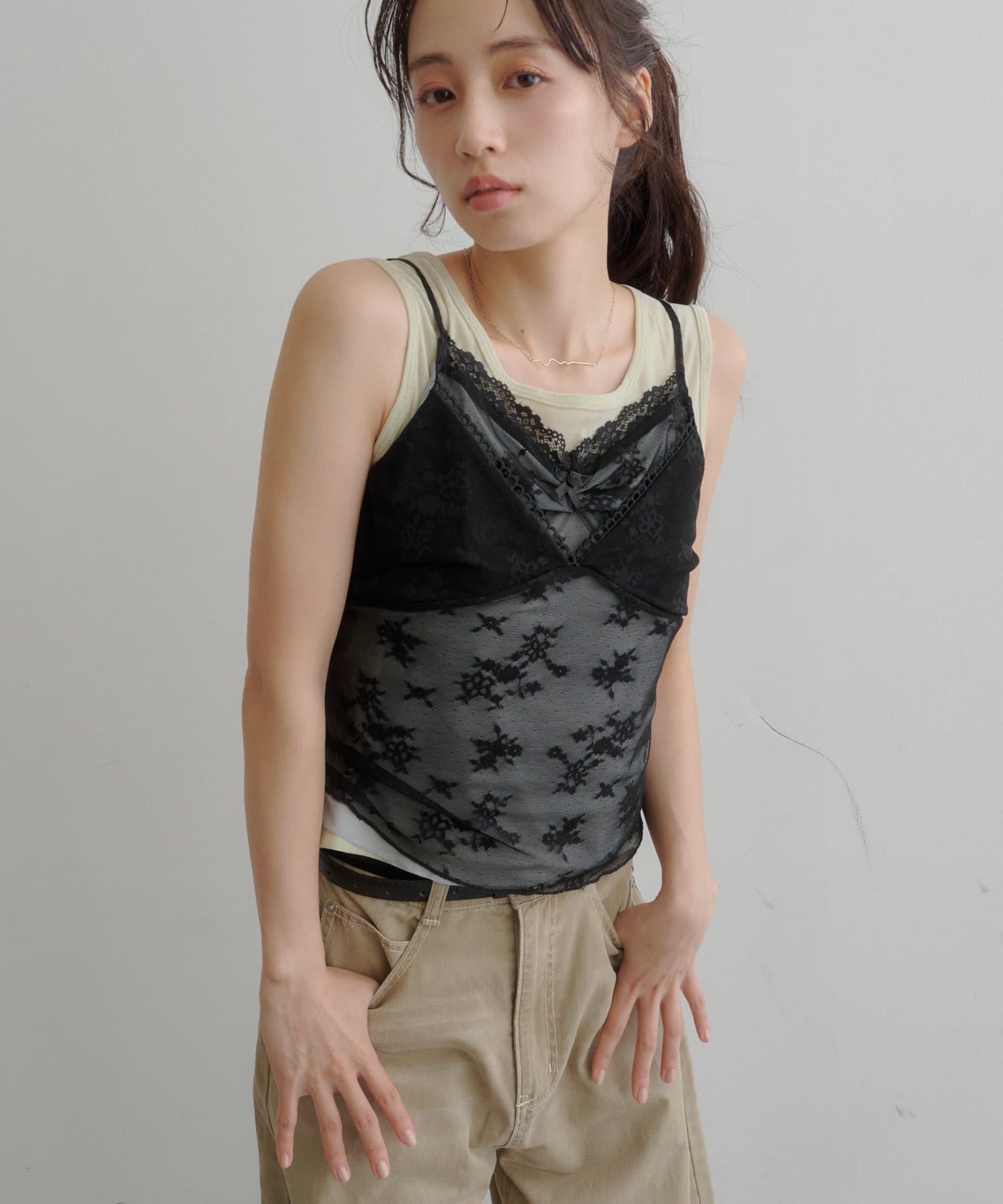 Kastane Vintage Layered Lace 吊帶背心 - Image 16
