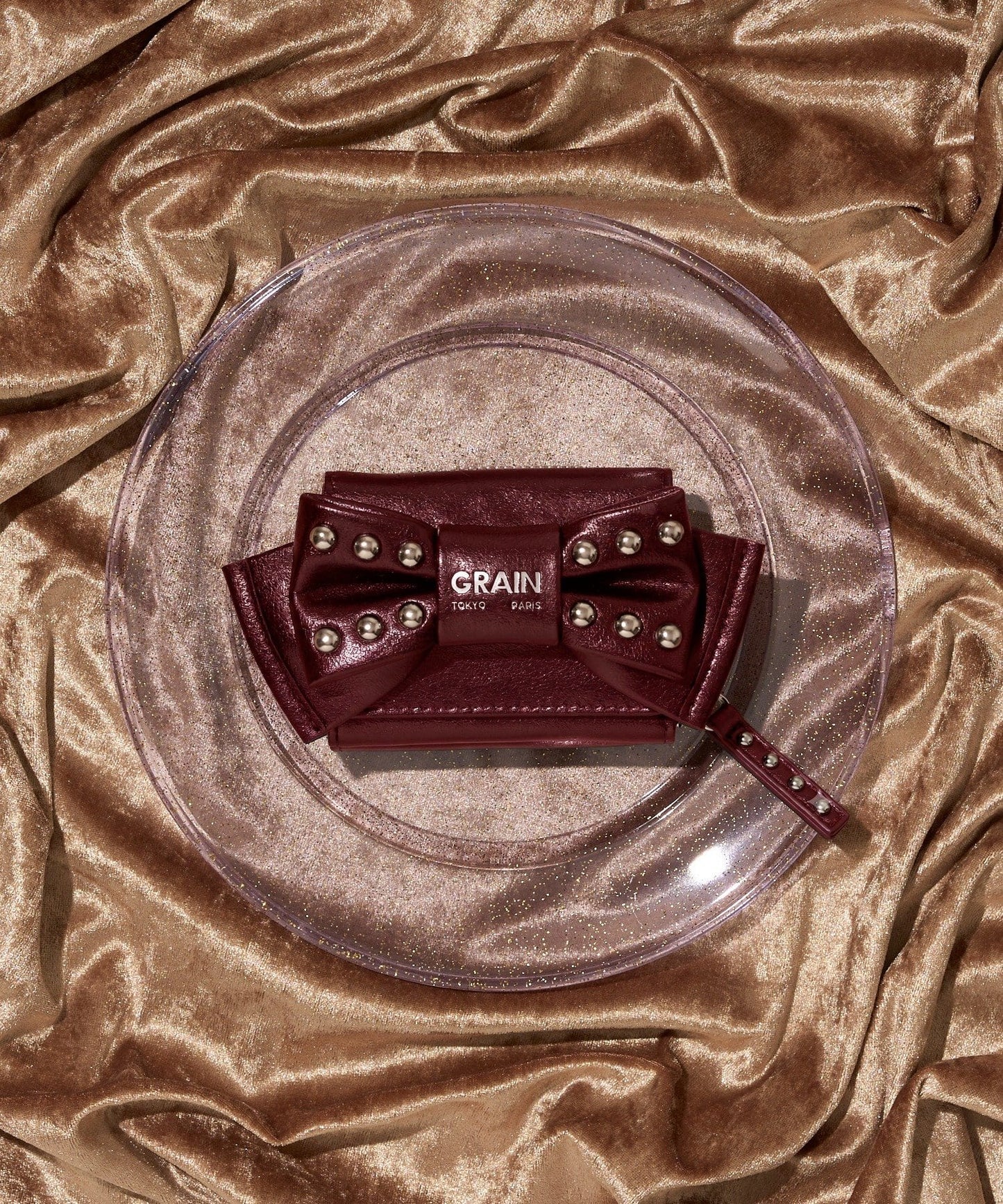 Grain Studded Ribbon Wallet - Image 3