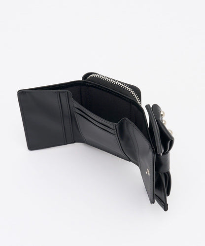 Grain Studded Ribbon Wallet - Image 7