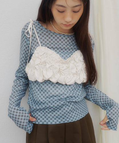 umm. By Discoat Popcorn Pattern Camisole - Image 1