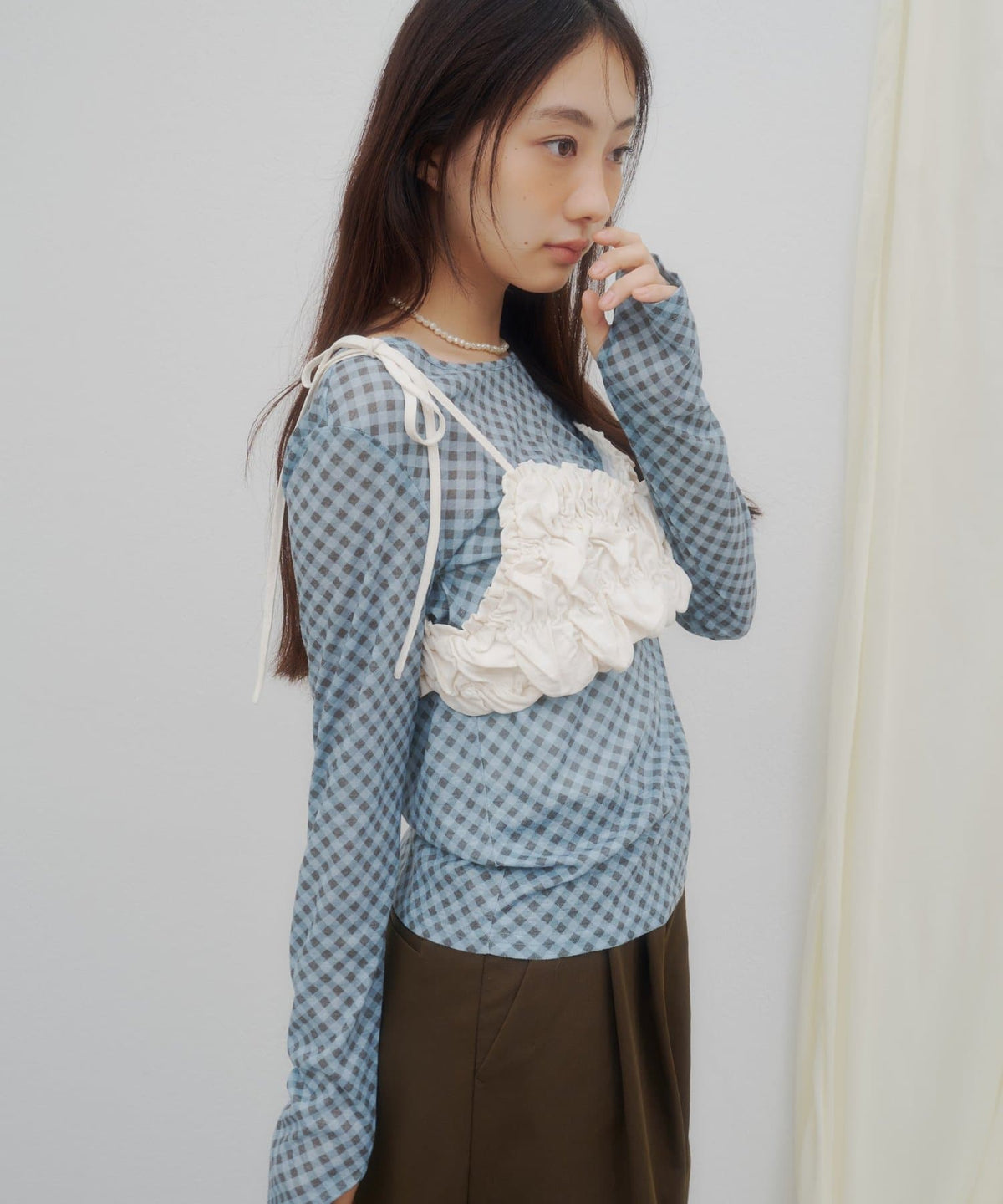 umm. By Discoat Popcorn Pattern Camisole - Image 6