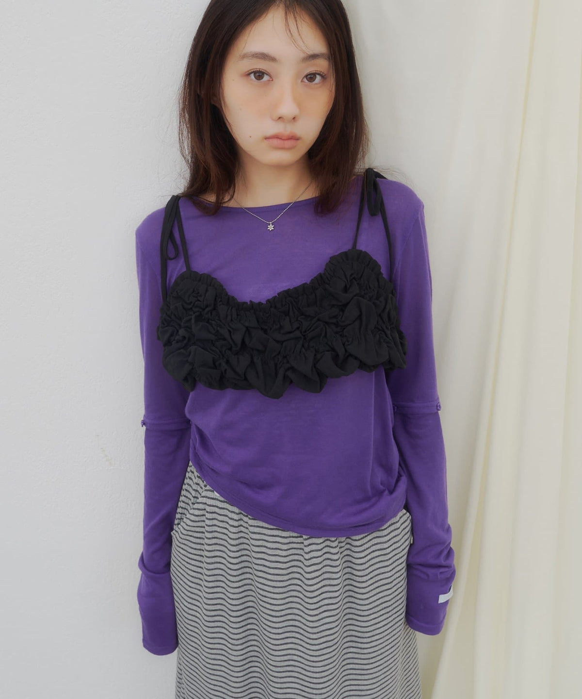 umm. By Discoat Popcorn Pattern Camisole - Image 4