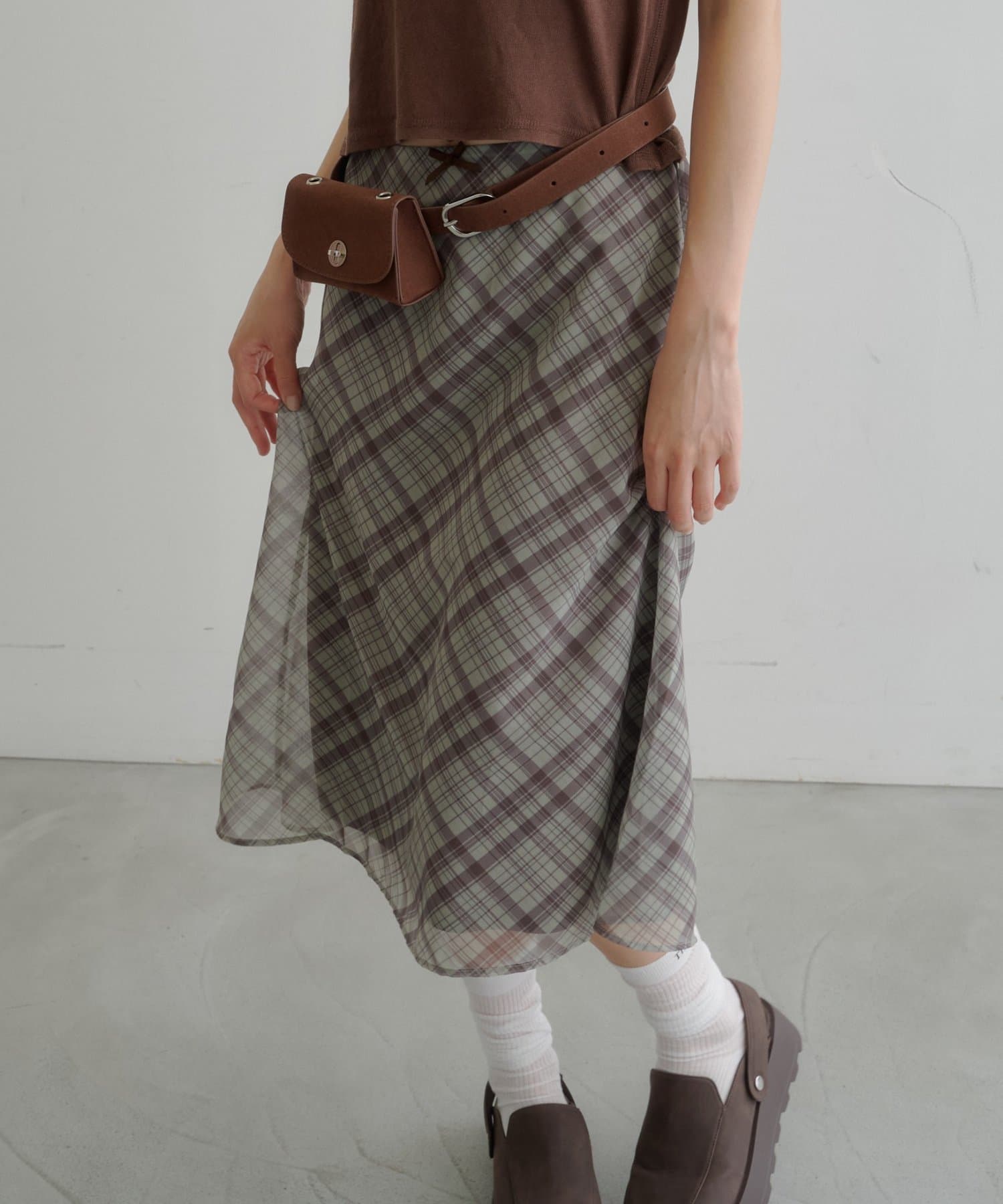 Kastane light and airy tulle midi skirt - Image 1